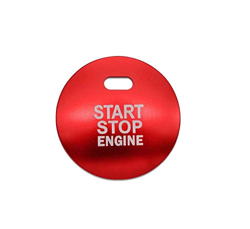 

Start Engine Button Replacement Cover Stop Key Accessory Switch Decoration Universal for Mazda 3BM красный