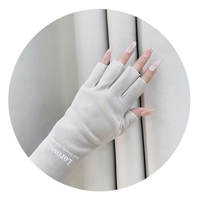 1 Pair Nail Art Glove Uv Protection Glove Anti Uv Radiation Protection Gloves Protecter For Nail Art Gel Led Lamp Manicure Tool