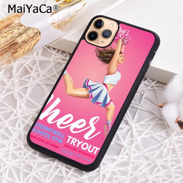 MaiYaCa Cheerleader Cheer Pink Quote Phone Case For iPhone 17 Air 16 16e 15 Plus 11 12 13 14 Pro Max Shell Coque