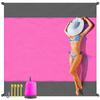Sandproof Portable Beach Blanket, Waterproof Foldable Large Lightweight Mat for Picnic & Camping