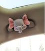 Cute Cartoon Elephant Doll Car Interior Door Handle Cover Universal Plush Handbrake Case Protector Auto Roof Holder Protection
