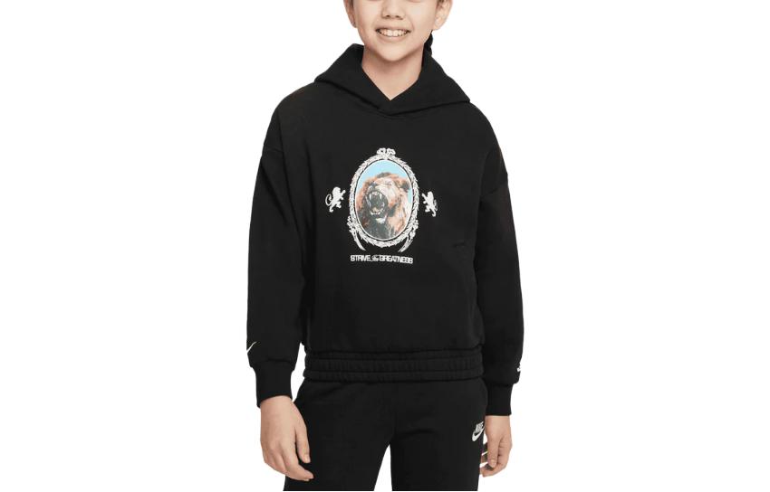 

Nike Kids Sweatshirts Hooded Moderate FJ6065-010 L