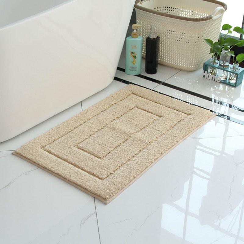 Luxury Bathroom Mat Soft Water Absorbent Bath Rug Microfiber Non Slip Bath Mats Plush Shaggy Carpet Bathroom Floor Carpet