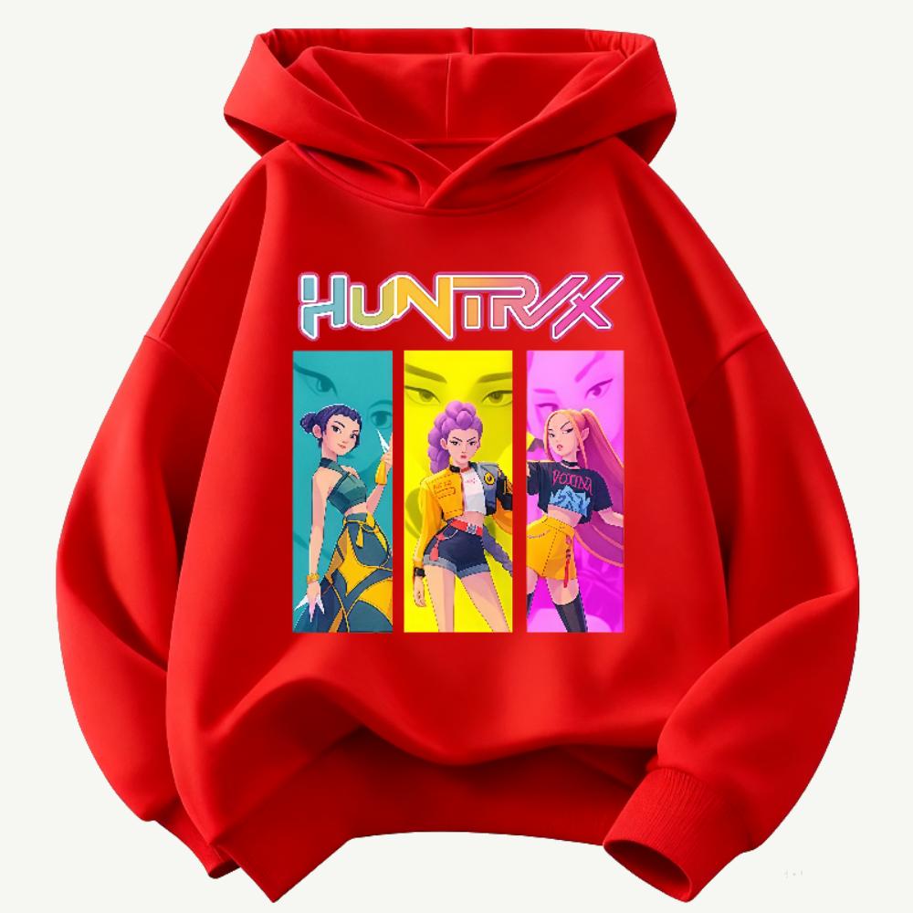 K-POP Devil Hunter Children's Sweatshirt, Boys and Girls Clothing Autumn and Winter Warm Fashionable Versatile Children's Hoodie