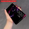 2DFlat Samsung phone case Glowing Purple Hearts Neon Design Applicable to Galaxy S23 S24 S25ULTRA S26 A12 A14 A15 A16 A54 A55