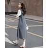 Demana Women's Spring Hooded Embroidered A-Line Dress