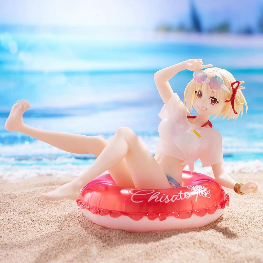 10CM Anime Lycoris Recoil Nishikigi Chisato Figure AFG Swimsuit Homewear Model Toy Gift Collection Action Figure Doll PVC