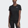 Adidas Training Running Short Sleeve T-Shirt Women Tops Black GC6649
