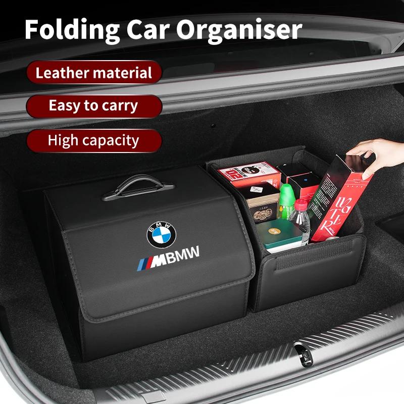 Car Interior Trunk Storage Box Leather Tools Storage Case Bag For BMW E46 E90 E60 F30 F10 E39 E36 F20 E87 E90 E70 E91 E30 G30 E5