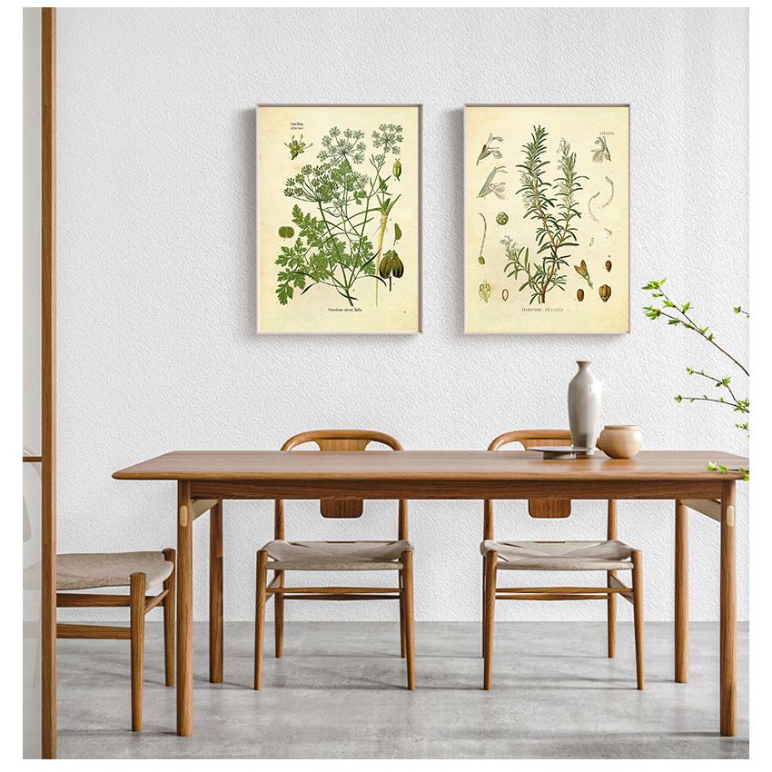 Poster Parsley Sage Rosemary Thyme Culinary Wall Art Picture Canvas Painting Kitchen Decor Spices Herbs Print Vintage Botanical No Frame