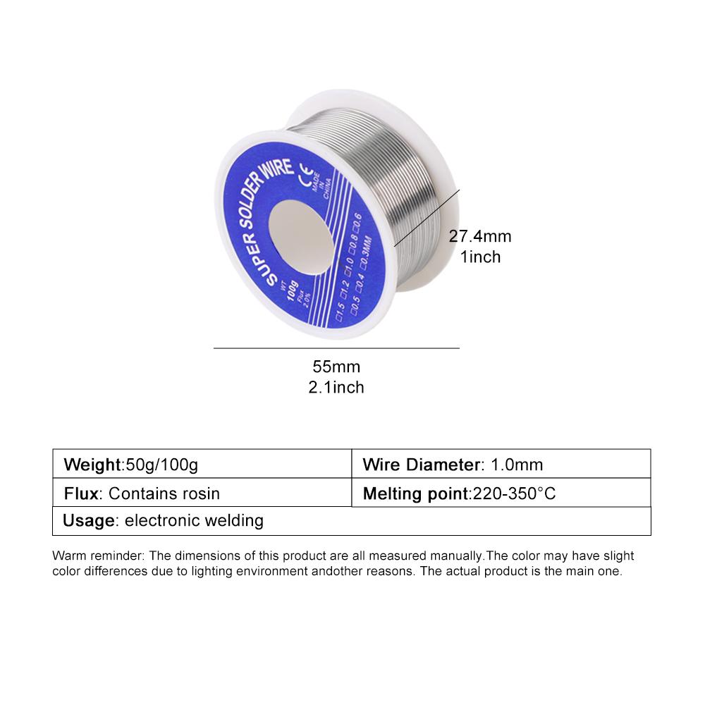 Electronic Solder Wire Rosin Core Tin Multipurpose Welding Flux Iron Wire Reel Household Soldering Supplies