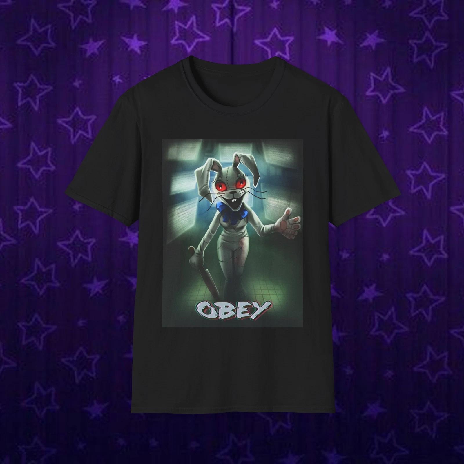 Security Breach Vanny Obey Fnaf Five Nights Freddy’s Unisex Softstyle T-Shirt 3XL