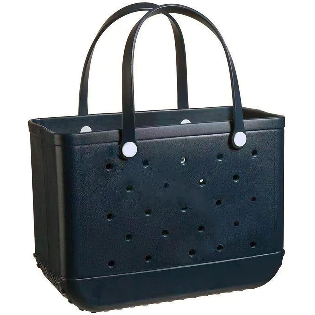 Bolsa de Playa Bolso Tote Ligero de Goma Grande Impermeable Lavable para Exterior Bolso de Mano Duradero Abierto para Viajes Camping Playa Deportes Barco Piscina Gimnasio