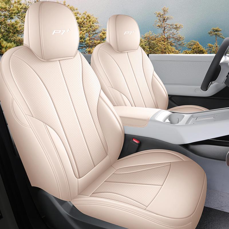 XPeng P7+ Seat Cushions & Covers: Fits Five Seats, All-Season.