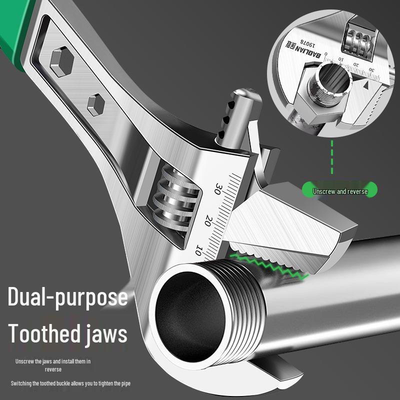 Universelles verstellbares offenes Sanitärschlüsselset – Multifunktionale Rohrzangen mit großer Öffnung