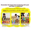 Kids Sand Water Table Play Set, Outdoor/Indoor Sandbox Toy Beach Toys Tools, 4-in-1 Activity Table for Toddlers, Summer Backyard Beach Toy for Kids 3+