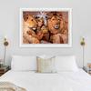 New 5D DIY Animal Diamond Painting Lion Diamond Embroidery Sunset Cross Stitch Full Round Drill Home Decor Manual Gift