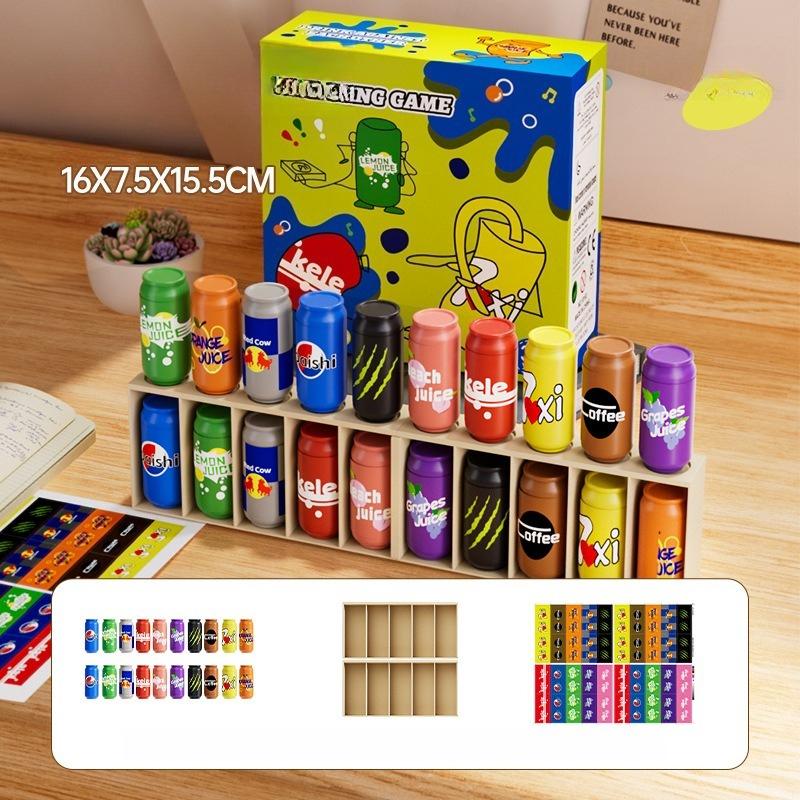 Bottle Color Match Game, Fun Family Board Game for Kids 8-12, Bottle Flip Game for 2-4  Perfect for Travel Camping Holidays Party Night