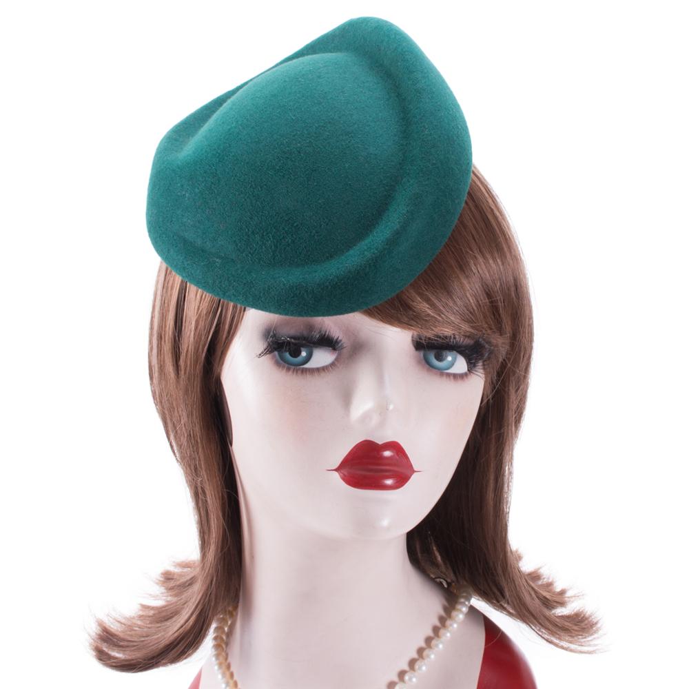 Winter Beret Hats for Women Fascinator Pillbox Hat Wool Felt Cocktail Hat Body Base DIY Headpiece A129