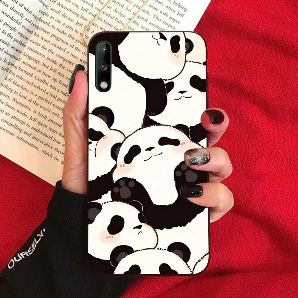 Anime Cute Panda Phone Case For Huawei Honor 10 Lite 9 20 7A 9X 30 50 60 70 Pro Plus Soft Silicone Cover