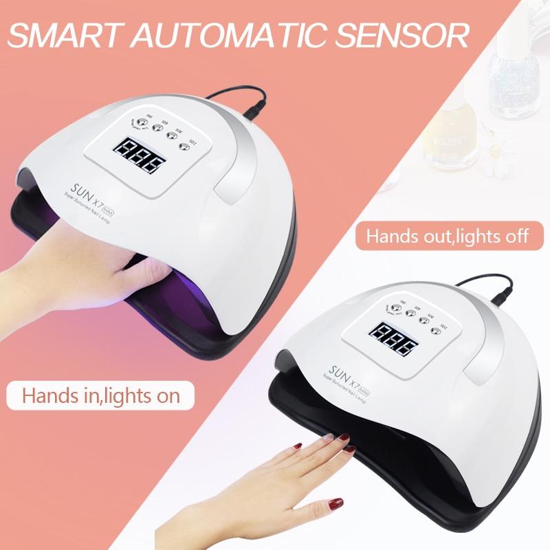 57LEDs UV LED Nagel Lampe Für Nägel Acryl UV Gel Trockner Lampe Mit Speicher Funktion Professionl Nail art maniküre Maschine
