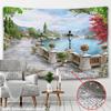 Nordic psychedelic hanging fabric background wall covering home decoration wall blanket tapestry bedroom wall hanging