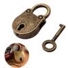 Alte Metallschlösser im Vintage-Stil, Mini-Vorhängeschloss, kleine Gepäckbox, Schlüsselschloss, Bronzefarbe, Heimgebrauch, Hardware-Dekorationen