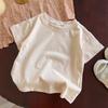 Summer Solid Children Cotton Casual Short Sleeve T-shirts Girls Baby Clothes Kids Boys Toddler Korean Style Tops