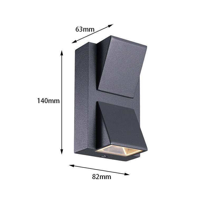 Modern LED Outdoor Waterproof Wall Lamp 3W 6W COB Indoor Home Lighting Porch Garden Lamp Aluminum Sconce AC85-265V Wall Light