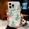 Ins Cute Snowflake Christmas Tree Design Phone Case for iPhone 17 16 15 14 13 12 11 PRO MAX AIR 7 8 PLUS X XS XR Y2K Clear Cover