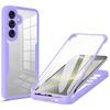 For Samsung Galaxy S25 FE Case Acrylic+TPU Clear Phone Cover with PET Screen Film