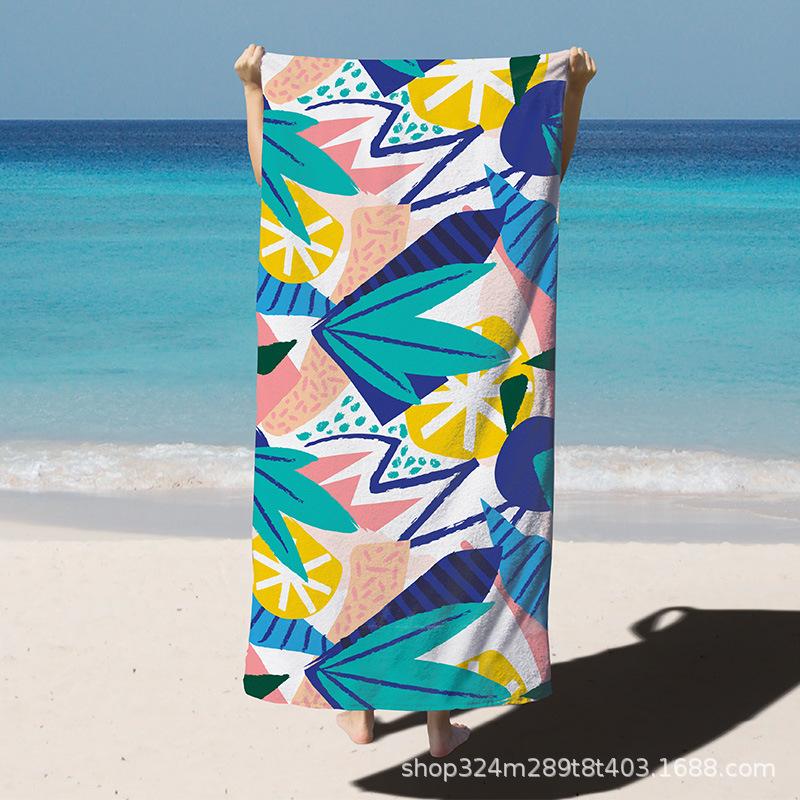Vintage Mandala Blumen Strandtuch Weiche Mikrofaser Groß Saugfähig Sommer Reise Badetuch