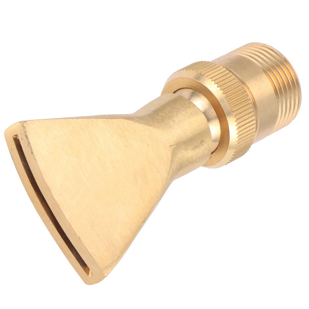 Brass Narrow Fan Jet Water Fountain Nozzle Spray Head Adjustable Pond Sprinkler(G1 2 Female Thread G3 4 Male Thread )