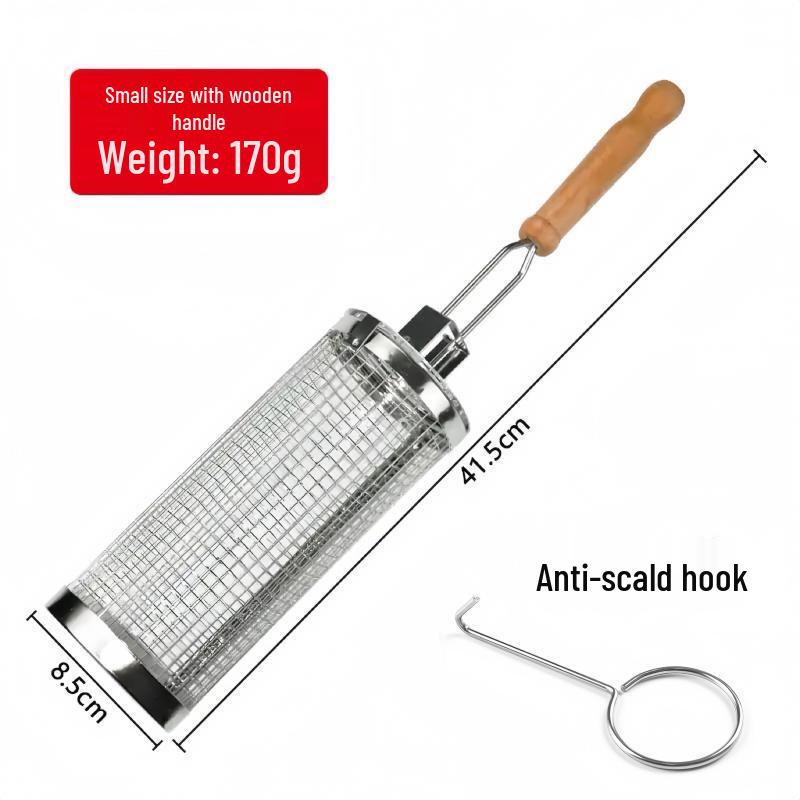 HUALEAI Stainless Steel Rolling BBQ Grill Cage