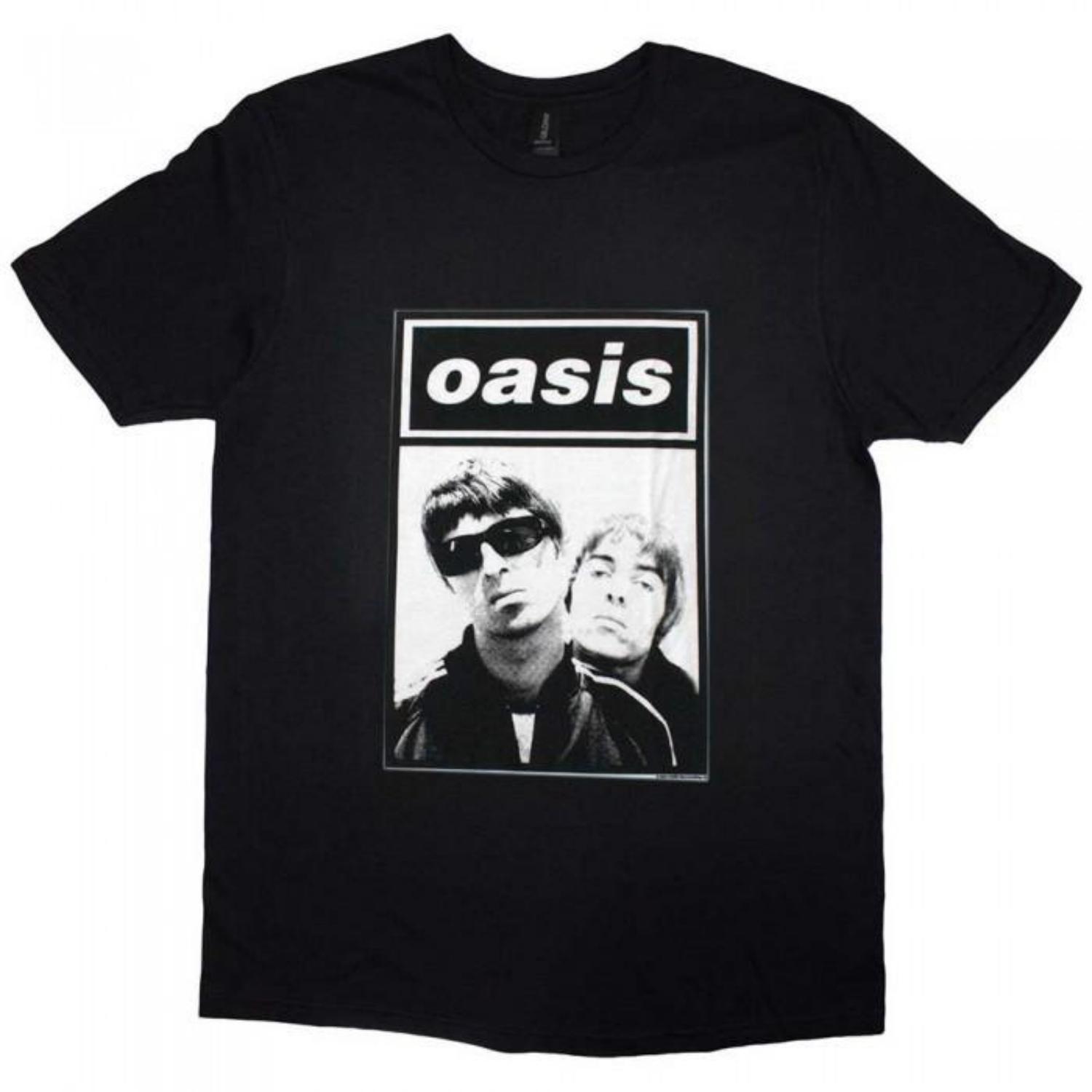 Oasis Unisex Adult Noel & Liam Photograph T-Shirt S