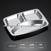 small three compartment 304 stainless steel deep plate