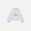 VibeStreet Harajuku Felpa Punk Retro Americano Casual Larga alla Moda Giacca con Stampa di Lettere Streetwear Classico Semplice Uomo e Donna
