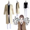 Authentic Osamu Dazai Cosplay Costume With Breathable Fabric And Perfect Stitches