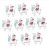 10pcs/lot Alloy Drop Oil Pendants Flower Alpaca Cactus Shaped Charm For DIY Fashion Christmas Necklace Earrings Jewelry Gifts