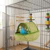 Woven Hanging Bird Nest Boat Shape Bird Swing Hammock Parrot Sleeping Tent  Cage Accessory