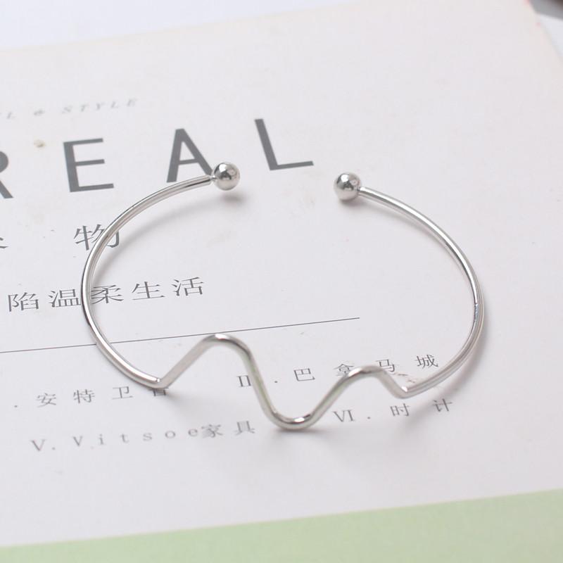 Металлические открытые браслеты-манжеты для женщин Стрела Треугольник Золотой Цвет Панк-браслеты Хрустальное Сердце Браслеты Тренд pulseras mujer