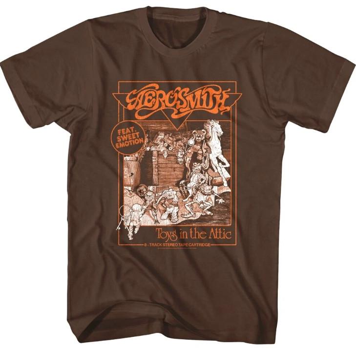 Aerosmith Toys in the Attic 8-Track Men039s T Shirt Unisex T-Shirt Graphic Tee S