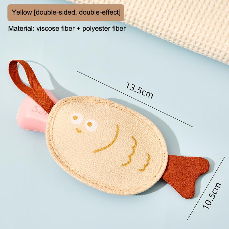 

Soap Foaming Net Bath Mesh Sponge Exfoliating Body Wash Scrubber жёлтый