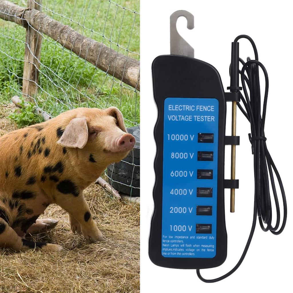 Ranch Fence Voltage Garden Fence Electronic Fence Voltage Voltage Voltage Checker for Agricultural Voltage 1000 to for Home and Livestock Enclosures