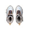 Li Ning Kids Sports Lifestyle Series Synthetic Leather Comfortable Fleece Non-Slip Shock Absorption Warm Mid-Top Casual Shoes YKNU102-33