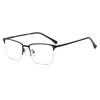 Titanium alloy anti-blue glasses men's classic business half-frame glasses popular with myopia glasses frame