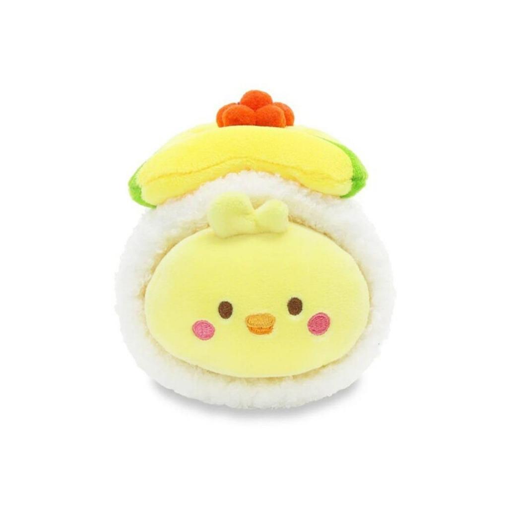 IRISRAIN ANIROLLZ Plush Toy, Small, Japanese Food Series, Avocado Chicky, 11.5x14x15cm (ANI-CK-PB6)