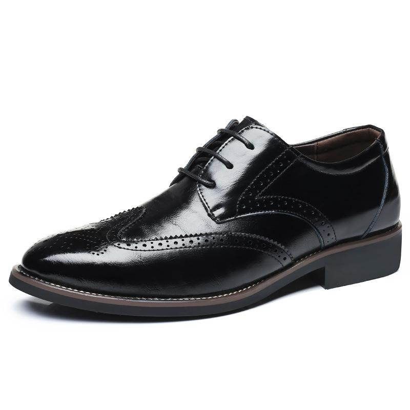 Scarpe Brogue Oxford da Uomo Classiche Stringate Scarpe Eleganti Formali in Nero Marrone Cuoio Blu Navy per Lavoro Matrimonio Ufficio Comode