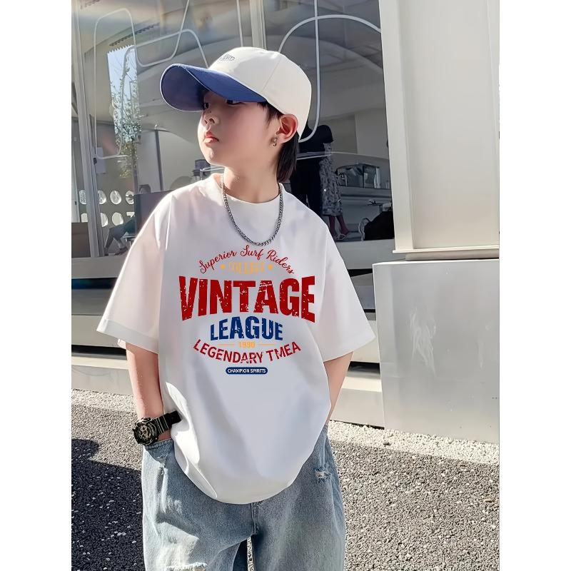 European sizes Cotton Short-Sleeve T-Shirt for Boys and Girls, Children s Trendy Printed Short-Sleeve T-Shirt, Baby Top, Short-Sleeve Summer Clothing 110