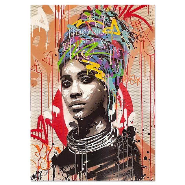 Street Graffiti Art Girl Abstract Canvas Painting On The Wall Posters for Living Room Paintings Prints Picture Bed Room Decor